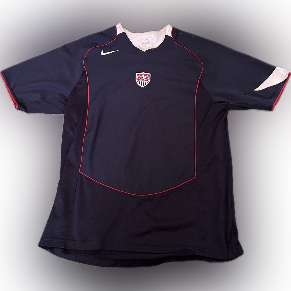 Vintage Nike USMNT Mens Large Soccer Jersey 2004 Away